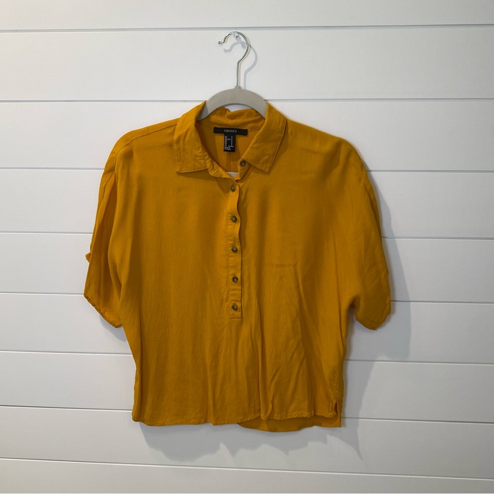 Forever 21 Mustard Yellow Blouse